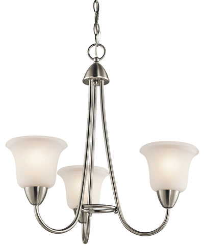 Kichler - 42883NI - Three Light Chandelier - Nicholson - Brushed Nickel