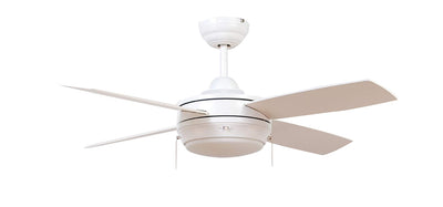 Craftmade - LAV44MWW4LK-LED - 44``Ceiling Fan - Laval 44 - Matte White