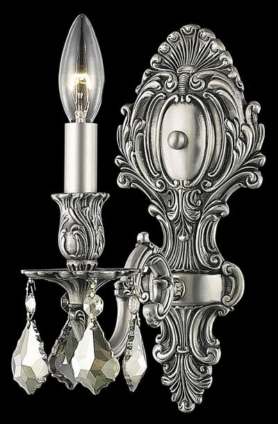 Elegant Lighting - 9601W5PW-GT/RC - One Light Wall Sconce - Monarch - Pewter