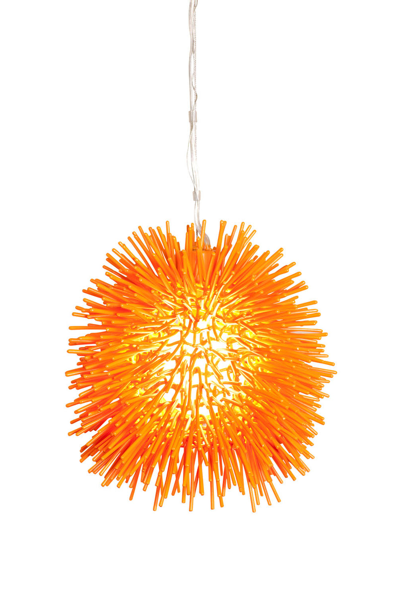 Varaluz - 169M01OR - One Light Mini Pendant - Urchin - Electric Pumpkin