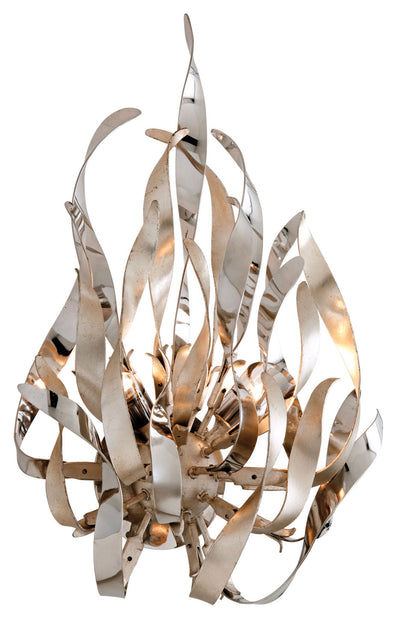 Corbett Lighting - 154-12 - Two Light Wall Sconce - Graffiti - Silver Leaf Polished Stainless