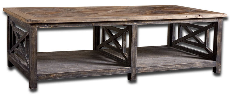 Uttermost - 24264 - Cocktail Table - Spiro - Brushed Black