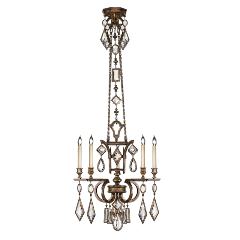 Fine Art - 708340-3ST - Five Light Chandelier - Encased Gems - Bronze
