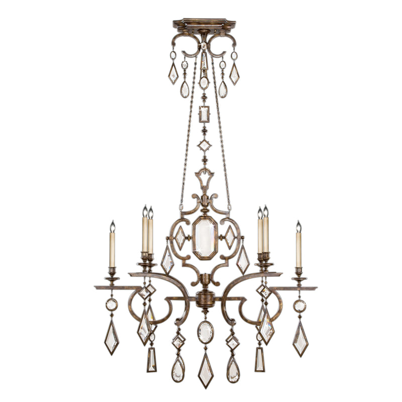 Fine Art - 708940-3ST - Six Light Chandelier - Encased Gems - Bronze