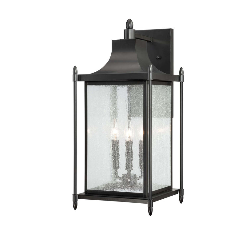 Savoy House - 5-3453-BK - Three Light Wall Lantern - Dunnmore - Black