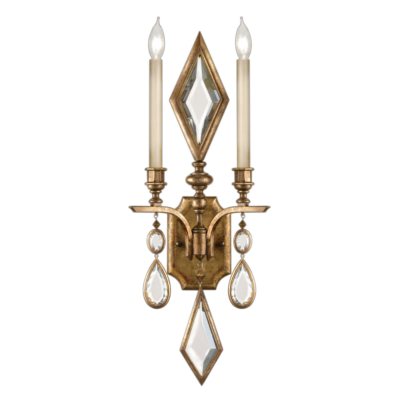 Fine Art - 729150-3ST - Two Light Wall Sconce - Encased Gems - Gold