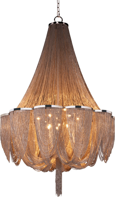 Maxim - 21467NKPN - 14 Light Chandelier - Chantilly - Polished Nickel
