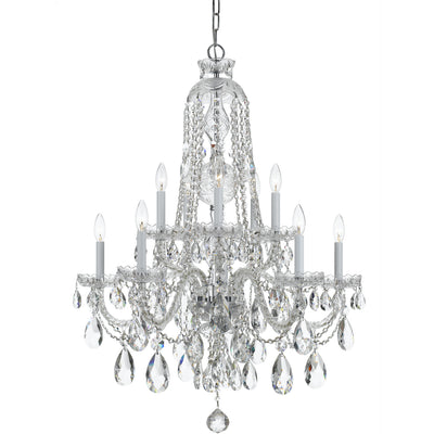 Crystorama - 1110-CH-CL-S - Ten Light Chandelier - Traditional Crystal - Polished Chrome