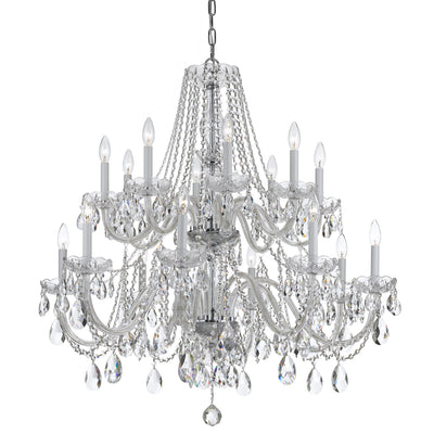 Crystorama - 1139-CH-CL-S - 16 Light Chandelier - Traditional Crystal - Polished Chrome
