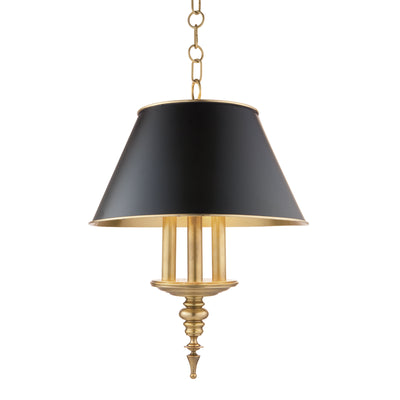 Hudson Valley - 9521-AGB - Three Light Pendant - Cheshire - Aged Brass