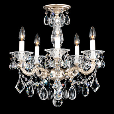 Schonbek - 5345-48 - Five Light Chandelier - La Scala - Antique Silver