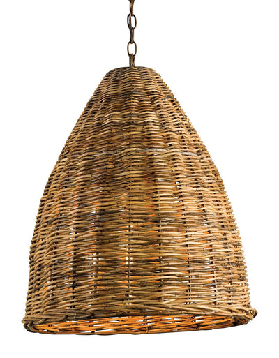 Currey and Company - 9845 - One Light Pendant - Basket - Natural