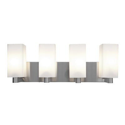 Access - 50178-BS/OPL - Four Light Vanity - Archi - Brushed Steel