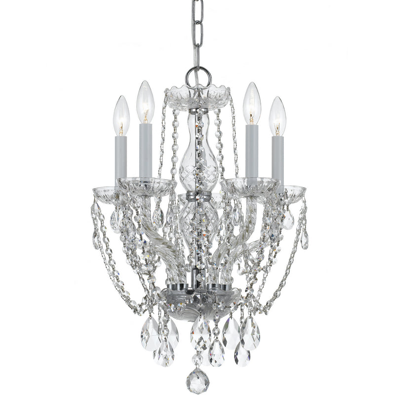 Crystorama - 1129-CH-CL-S - Five Light Mini Chandelier - Traditional Crystal - Polished Chrome
