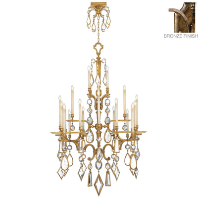 Fine Art - 709440-3ST - 24 Light Chandelier - Encased Gems - Bronze