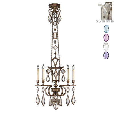 Fine Art - 719440-1ST - Five Light Chandelier - Encased Gems - Silver