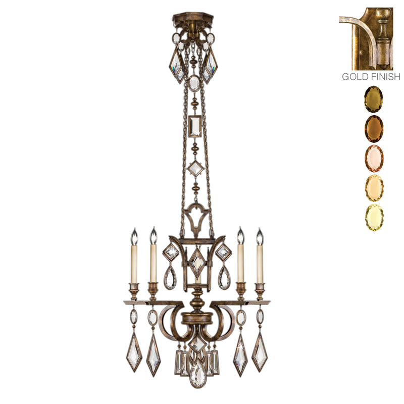 Fine Art - 719540-1ST - Five Light Chandelier - Encased Gems - Gold