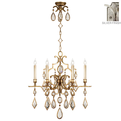 Fine Art - 729440-3ST - Six Light Chandelier - Encased Gems - Silver
