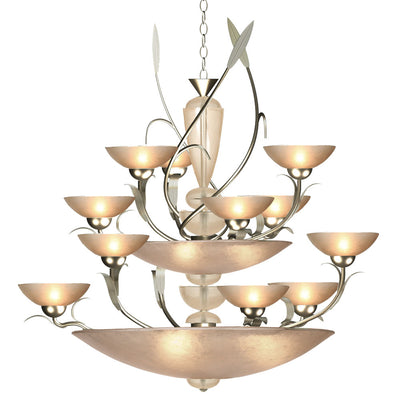 Van Teal - 666250 - 18 Light Chandelier - Almost Autumn - Autumn Wood Silver