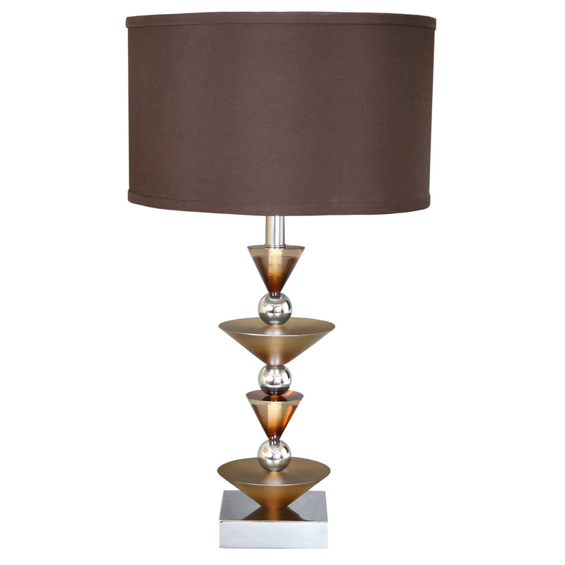Van Teal - 780072 - Two Light Table Lamp - Around the World - Chrome