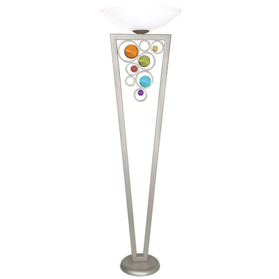 Van Teal - 791581 - One Light Torchiere - Free Wheeling - Brilliant Silver
