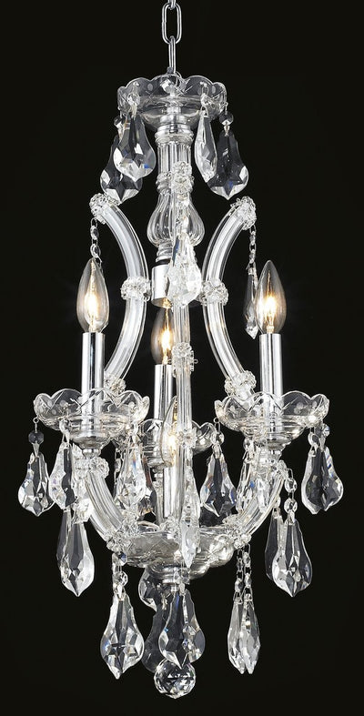 Elegant Lighting - 2801D12C/RC - Four Light Chandelier - Maria Theresa - Chrome