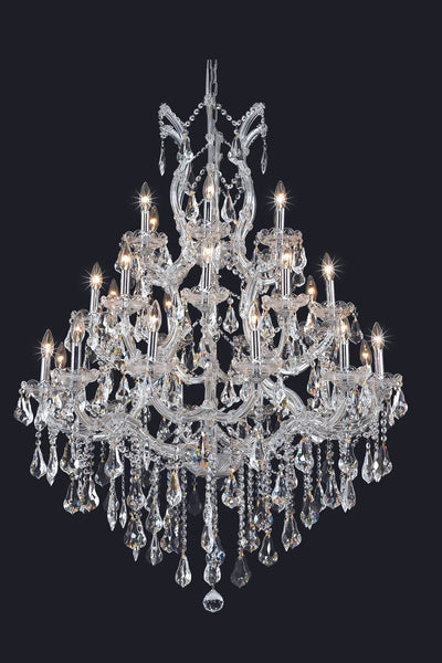 Elegant Lighting - 2801D38C/RC - 28 Light Chandelier - Maria Theresa - Chrome