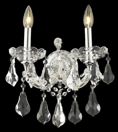 Elegant Lighting - 2801W2C/RC - Two Light Wall Sconce - Maria Theresa - Chrome