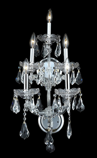 Elegant Lighting - 2801W5C/RC - Five Light Wall Sconce - Maria Theresa - Chrome