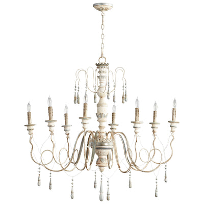Cyan - 05714 - Eight Light Chandelier - Chantal - Parisian Blue