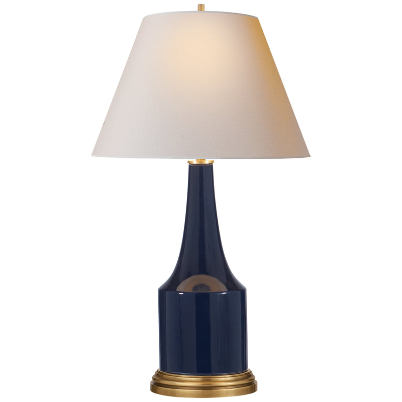 Visual Comfort Signature - AH 3082MB-NP - One Light Table Lamp - Sawyer - Midnight Blue Porcelain