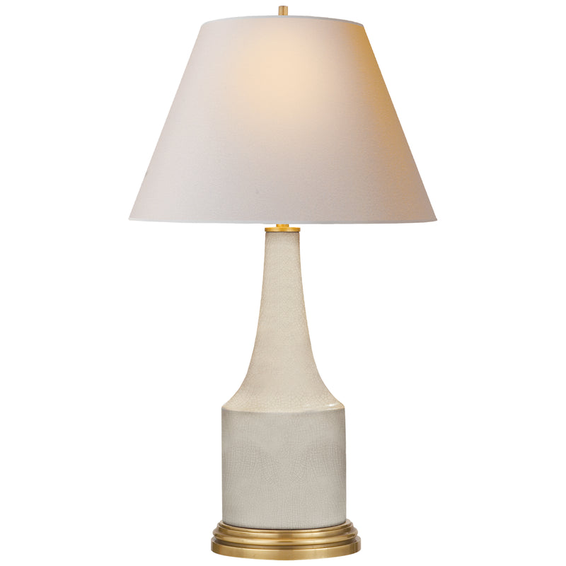 Visual Comfort Signature - AH 3082TS-NP - One Light Table Lamp - Sawyer - Tea Stain Crackle