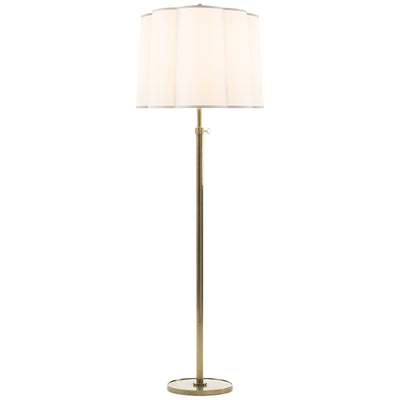 Visual Comfort Signature - BBL 1023SB-S - One Light Floor Lamp - Simple Scallop - Soft Brass