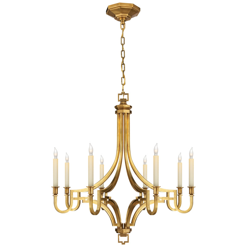 Visual Comfort Signature - CHC 1561AB - Eight Light Chandelier - Mykonos - Antique-Burnished Brass