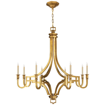 Visual Comfort Signature - CHC 1562AB - Eight Light Chandelier - Mykonos - Antique-Burnished Brass