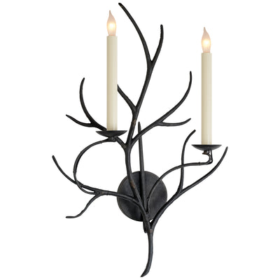 Visual Comfort Signature - CHD 2470AI - Two Light Wall Sconce - Branch Sconce - Aged Iron