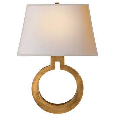 Visual Comfort Signature - CHD 2970AB-NP - One Light Wall Sconce - Ring - Antique-Burnished Brass