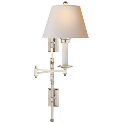 Visual Comfort Signature - CHD 5102PN-NP - One Light Swing Arm Wall Lamp - Dorchester3 - Polished Nickel