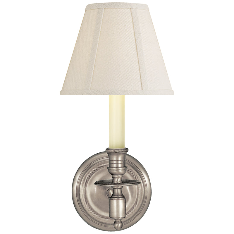 Visual Comfort Signature - S 2110AN-L - One Light Wall Sconce - FRENCH LIBRARY2 - Antique Nickel