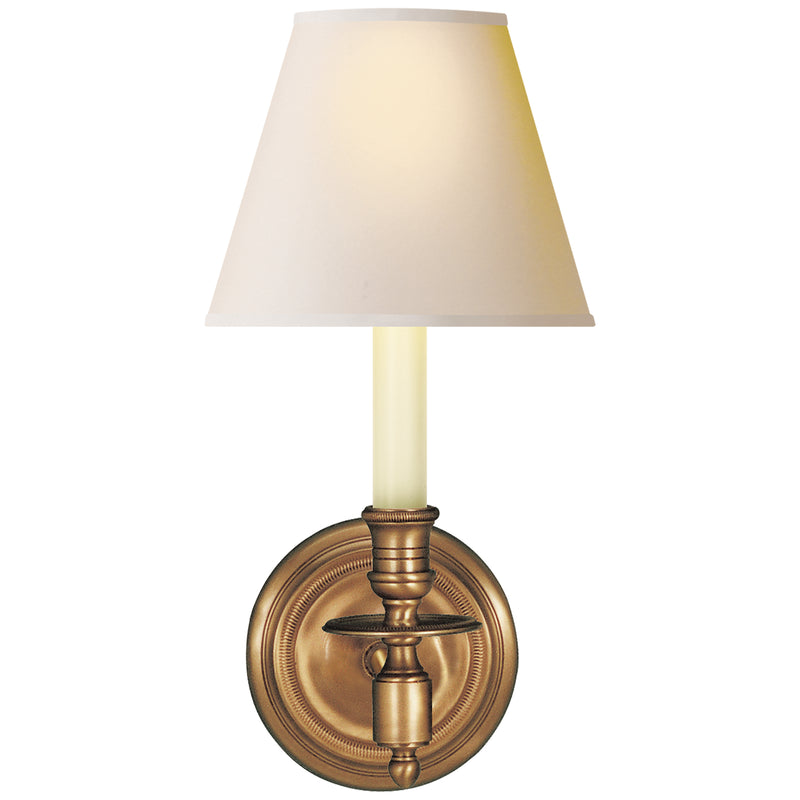 Visual Comfort Signature - S 2110HAB-NP - One Light Wall Sconce - FRENCH LIBRARY2 - Hand-Rubbed Antique Brass