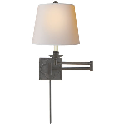Visual Comfort Signature - SK 2109AI-NP - One Light Swing Arm Wall Lamp - Griffith - Aged Iron