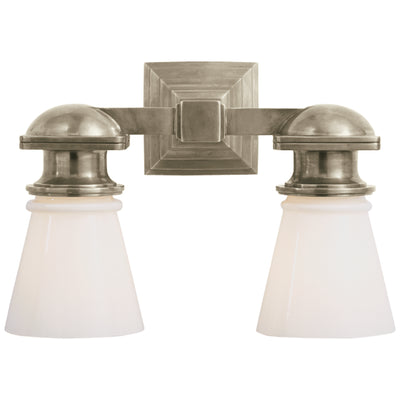 Visual Comfort Signature - SL 2152AN-WG - Two Light Wall Sconce - NY Subway - Antique Nickel