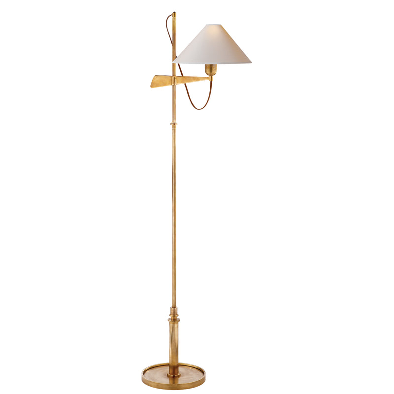 Visual Comfort Signature - SP 1505HAB-NP - One Light Floor Lamp - Hargett - Hand-Rubbed Antique Brass