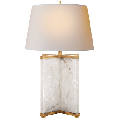 Visual Comfort Signature - SP 3005Q-NP - One Light Table Lamp - CAMERON - Natural Quartz Stone