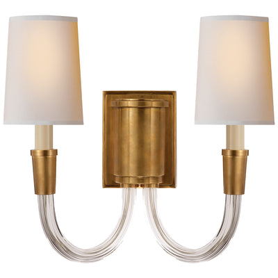Visual Comfort Signature - TOB 2033HAB-NP - Two Light Wall Sconce - Vivian - Hand-Rubbed Antique Brass