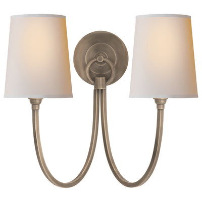 Visual Comfort Signature - TOB 2126AN-NP - Two Light Wall Sconce - Reed - Antique Nickel