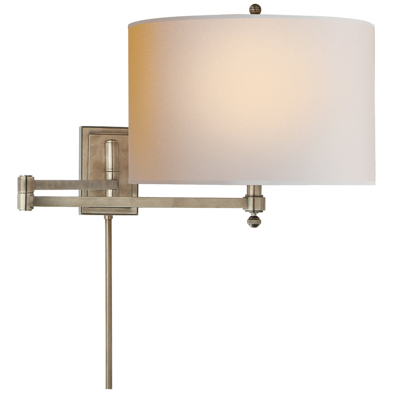Visual Comfort Signature - TOB 2204AN-NP - One Light Swing Arm Wall Lamp - Hudson - Antique Nickel