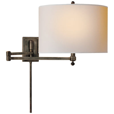 Visual Comfort Signature - TOB 2204BZ-NP - One Light Swing Arm Wall Lamp - Hudson - Bronze