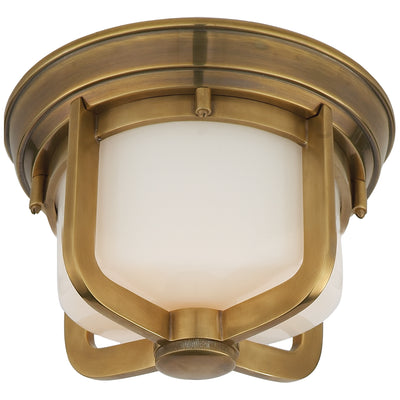 Visual Comfort Signature - TOB 4011HAB-WG - One Light Flush Mount - Milton - Hand-Rubbed Antique Brass