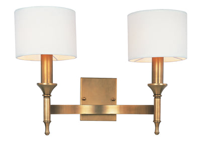 Maxim - 22379OMNAB - Two Light Wall Sconce - Fairmont - Natural Aged Brass